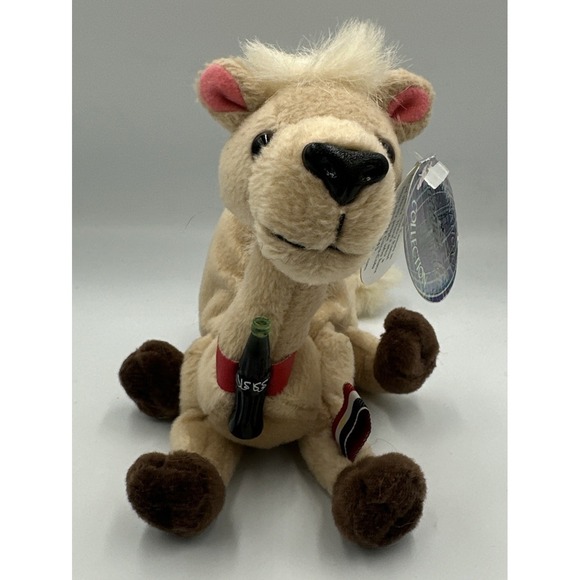 Coca-Cola Plush Camel 1999 Ramel Egypt Coke Bottle Int'l with Tags #0238 Vintage - Picture 1 of 4